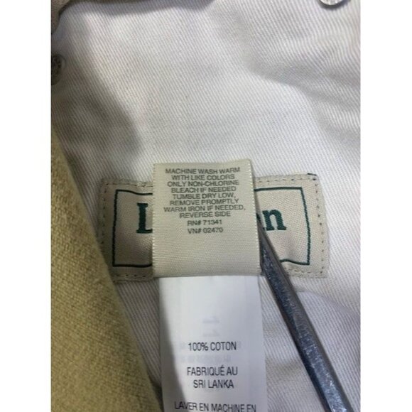 L.L. Bean Men's Natural Fit Tan Corduroy Pants 36W X 29L Straight Leg - Picture 7 of 8
